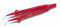 CIMCO Izolovaná pinzeta VDE zahnutá - 145 mm
