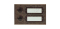 GROTHE Tlačítko ETA 502 G, 62x98x15mm, 2 kontakty, bronzové