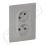 LEGRAND Dvojzásuvka VALENA LIFE 753386 hliník