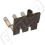 LEGRAND Hřeben VIKING 37546 12svorek,š.5mm hnědý