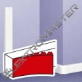 LEGRAND Kryt MOSAIC DLP ohebný, 40mm, plast, bílá, délka 2m