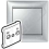 LEGRAND Kryt VALENA 770142 TV-FM(30MM) stříbrný