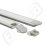 MCLED Profil AL 22x7mm, VR vestavný, mléčný difuzor, komplet, 2m