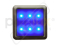 PANLUX Svítidlo DEKORA 4 6LED 12VDC 8lm dekorativní IP20 nerez - modrá