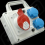 SEZ Skříň ROSP 3230 D mini zásuvková IP54 , 1x3243, 2x230V s držákem