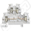 Svorka VIKING 37168 4mm řadová 2posch.