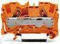 WAGO 2006-1202 2vodičová průchozí svorka 6 mm² Vhodná pro aplikace Ex e II, oranžová