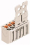 WAGO Konektor 2091-1108 1vodičový pružinový Tlačítko Push-in CAGE CLAMP®, šedá