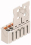 WAGO Konektor 2092-1110 1vodičový pružinový Tlačítko Push-in CAGE CLAMP®, šedá