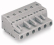 WAGO Konektor 231-202/026-000 1vodičový pružinový CAGE CLAMP® 2,5 mm², šedá