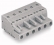 WAGO Konektor 231-204/026-000 1vodičový pružinový CAGE CLAMP® 2,5 mm², šedá