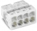 WAGO Svorka 2273-208 instalační PUSH WIRE® krabicová pro plné vodiče, 8 x 2,5 mm², sv.šedá/transparentní