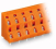 WAGO Svorka 736-808 dvoupatrová na desky plošných spojů 2,5 mm² rozteč 10,16 mm, oranžová