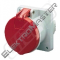 Zásuvka 63A / 400V 4-pól. IP44 vest.