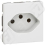 Zásuvka MOSAIC 77506 2P+T švýcar.2M bílá