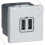 Zásuvka MOSAIC 79394 USB nabíječka HL